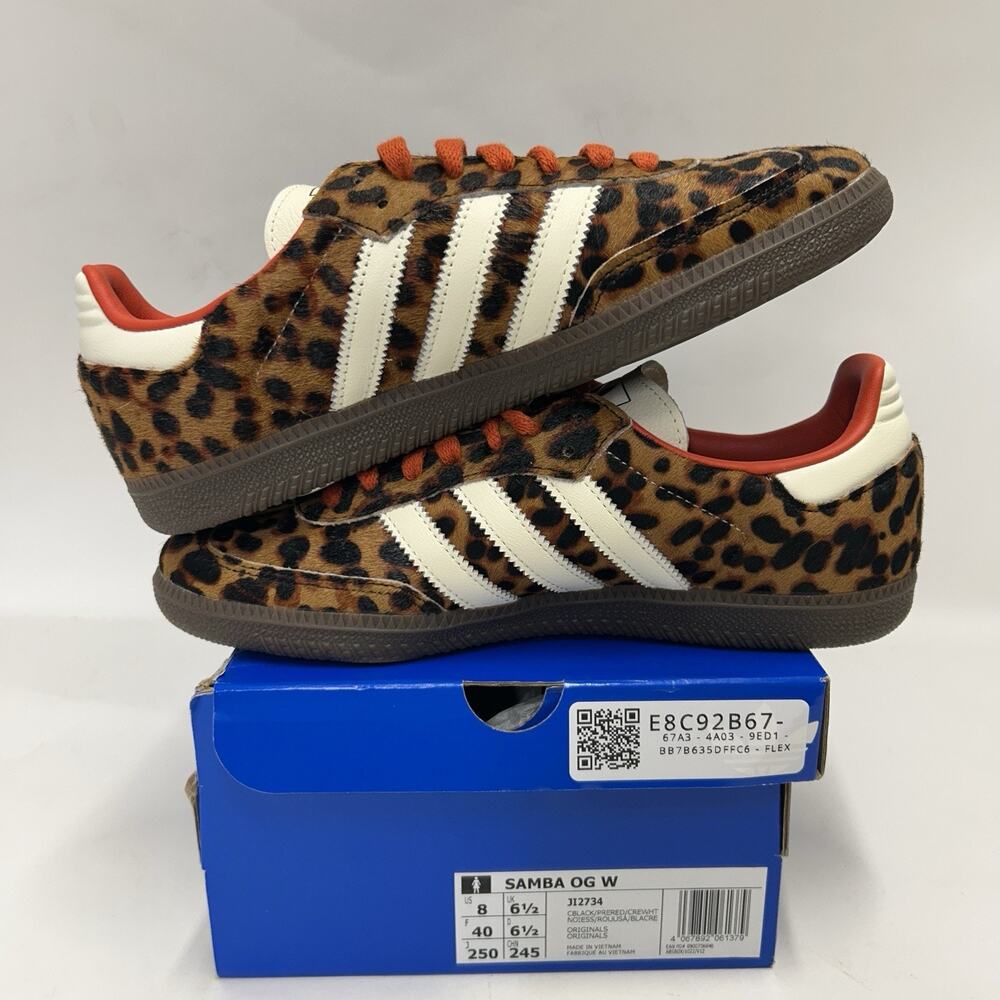 adidas Samba OG WMNS Leopard - “Preloved Red” JI2734 - Picture 3 of 6